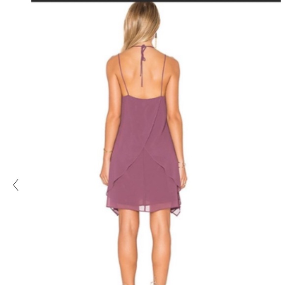 Revolve BCBGeneration mauve halter neck ruffle dress! - Picture 2 of 8
